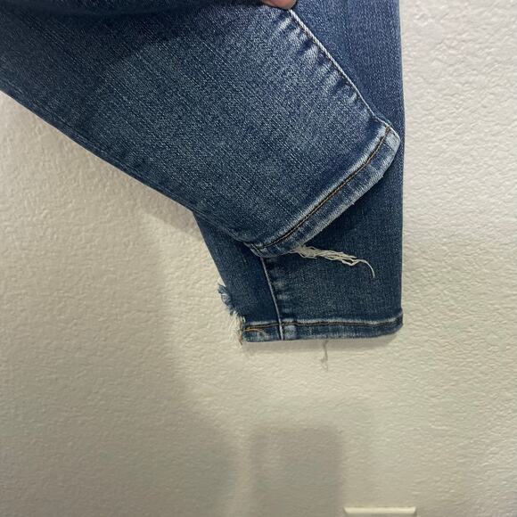 Women's Blue Distressed Jeans - Picture 15 of 15